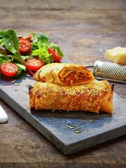 Pannekaker med vegetarisk fyll