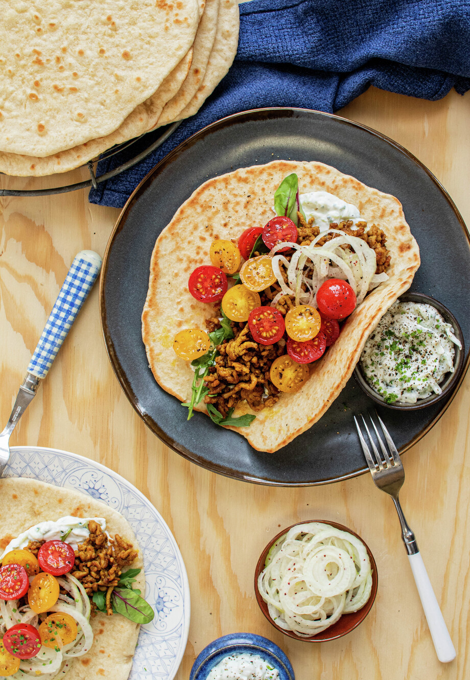 Gyros med kjøttdeig