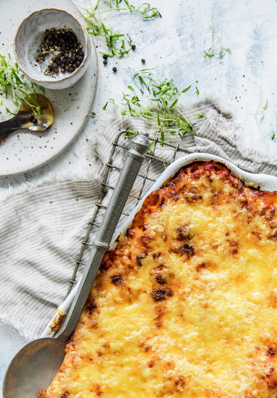 Lasagne med kyllingkjøttdeig