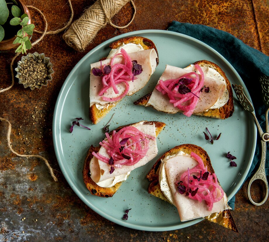 Bruschetta med julepålegg