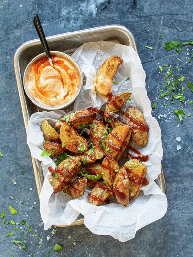 Potetbåter i airfryer