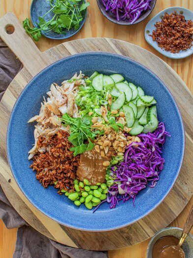 Crispy rice salad