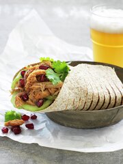 Wrap med revet kylling