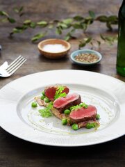 Duebryst med kastanjepuré