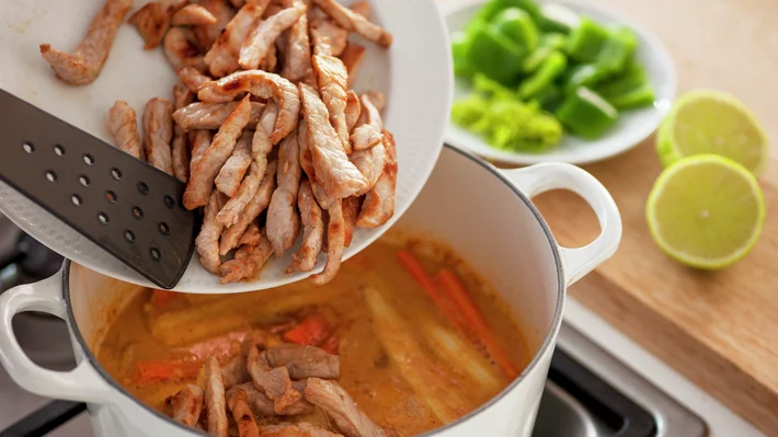 Thaigryte med svinekjøtt 3c