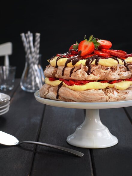 Sjokolade-Pavlova