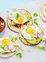 Taco med speilegg