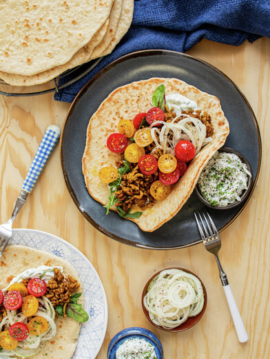 Gyros med kjøttdeig