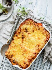 Lasagne med kyllingkjøttdeig