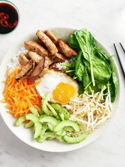 Enkel bibimbap 1