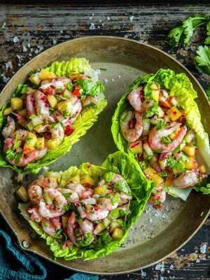 Reke- og mangosalat