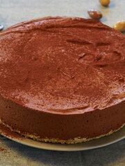 Fløyelsmyk sjokolademoussekake