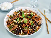 Lammewok med Black Bean-saus