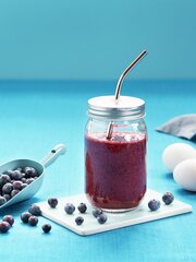 Blåbærsmoothie med egg