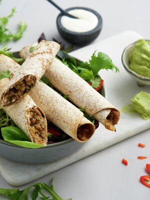 Taquitos med svinekjøtt