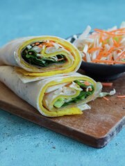 Omelett wrap med spekeskinke