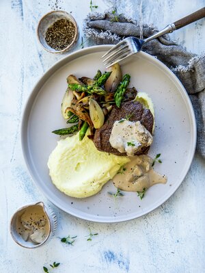 Indrefilet med soppsaus - alternativ 2