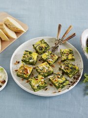 Frittata med spinat og parmesan