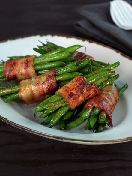 Aspargesbønner med bacon