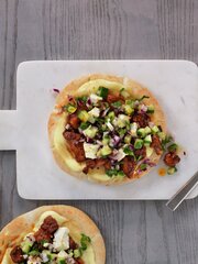 Pitapizza med tandoorikylling