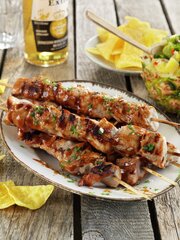 BBQ grillspyd med ananassalsa