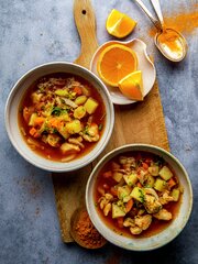 Fransk kyllingsuppe
