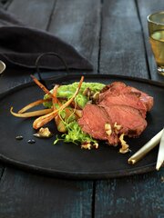 Lam mørbrad med persillerotkrem