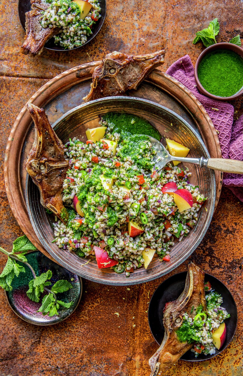 Lammekoteletter med tabbouleh