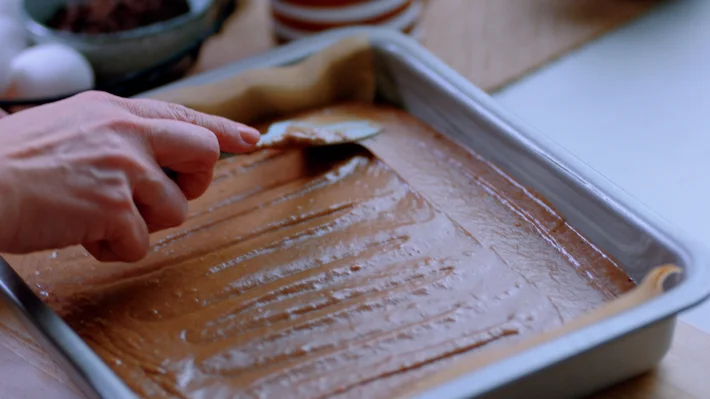 Sjokoladekake trinnbilder