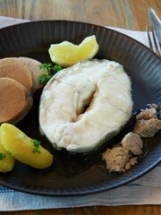 Skrei med lever og rogn