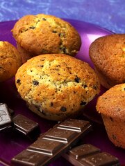 Muffins med sjokoladebiter