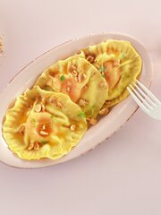 Ravioli med eggeplomme