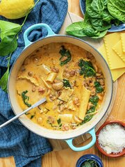 Hvit lasagnesuppe