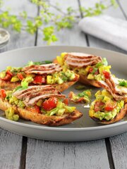 Grillet bruschetta med svinefilet