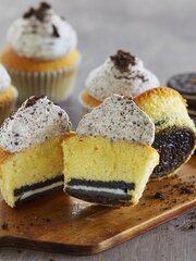 Cupcakes med oreokrem