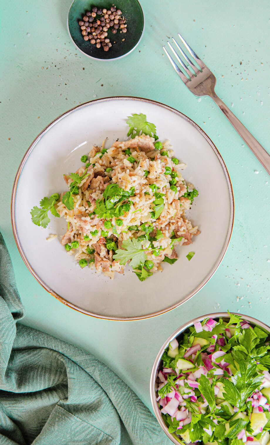 Lammeskav i krydret ris