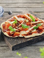 BBQ-pizza