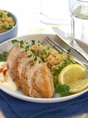 Kyllingfilet med sitron- og squashcouscous