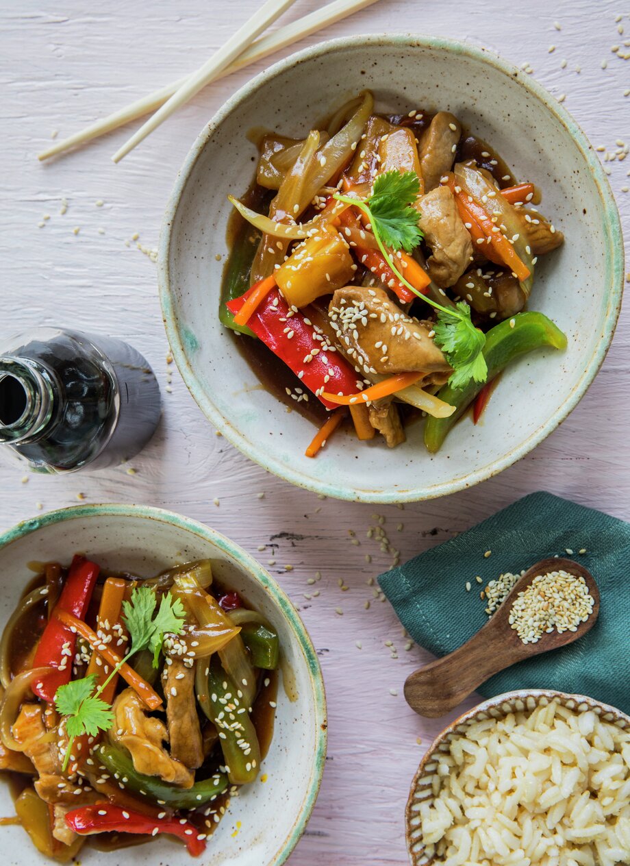 Svinekjøtt sweet and sour