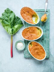 Rabarbra- og kokosdessert