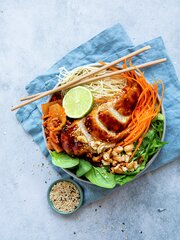 BBQ kylling bowl