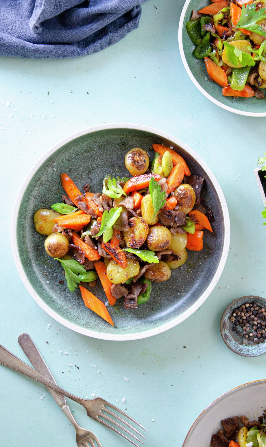 Pytt i panne med lammeskav