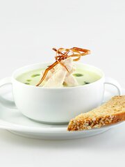 Kremet kyllingsuppe med ramsløk