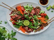 Asiatisk biffsalat - serie trinn for trinn opplegging