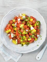 Vannmelon- og mangosalsa