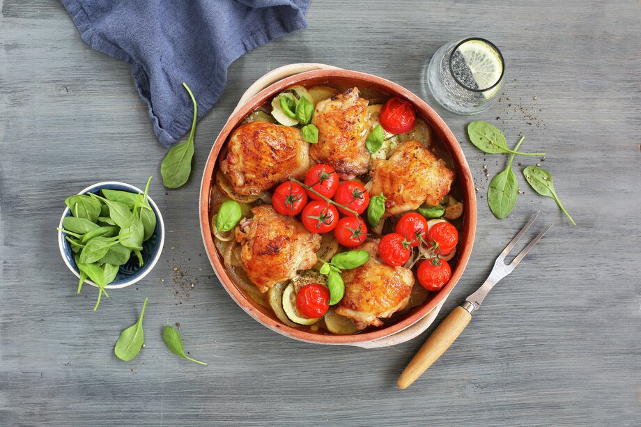 Kyllinglår med cherrytomater
