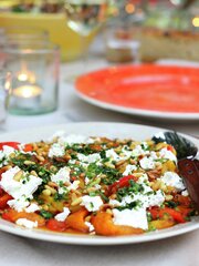 Grillet paprikasalat