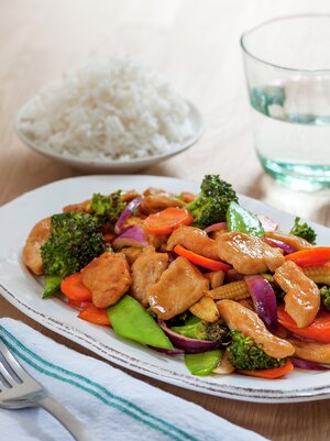 Kyllingwok med grønnsaker