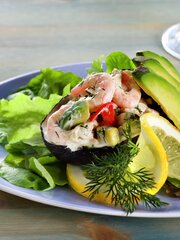 Avokado med reker