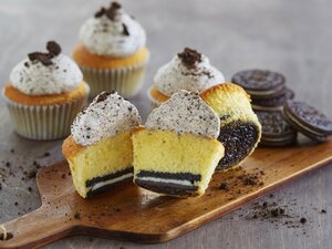 Cupcakes med oreokrem